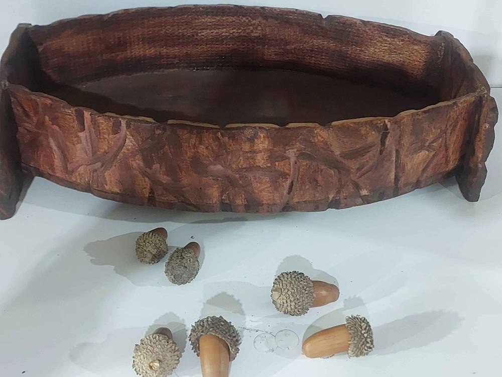 اردو خوری با چوب گردو دست ساز